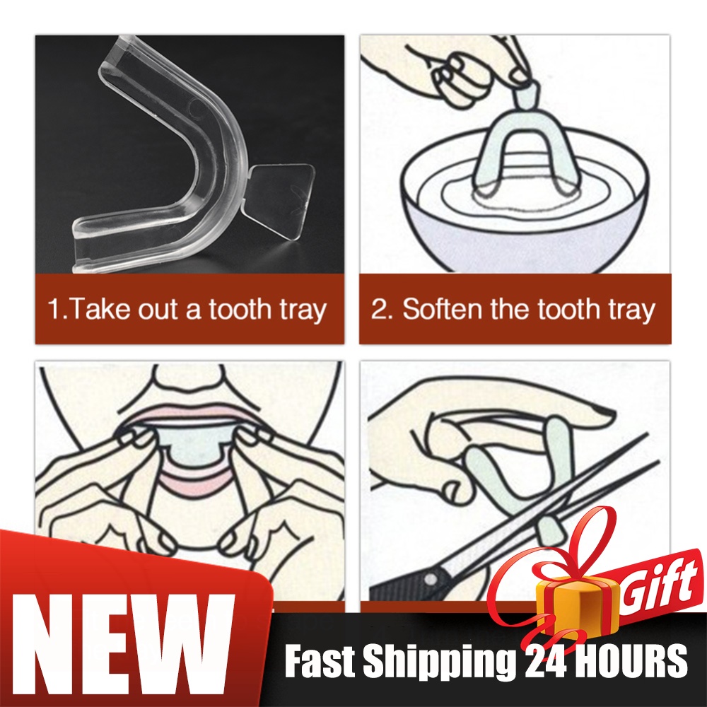Teeth Whitening With Braces - 2/4 szt. Miękkie aparaty ortodontyczne, zestaw