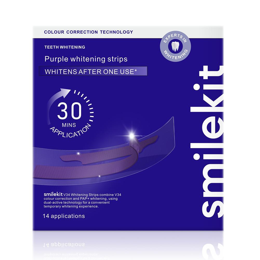 Teeth Whitening At Home - ﻿ Paski do wybielania zębów Smilekit