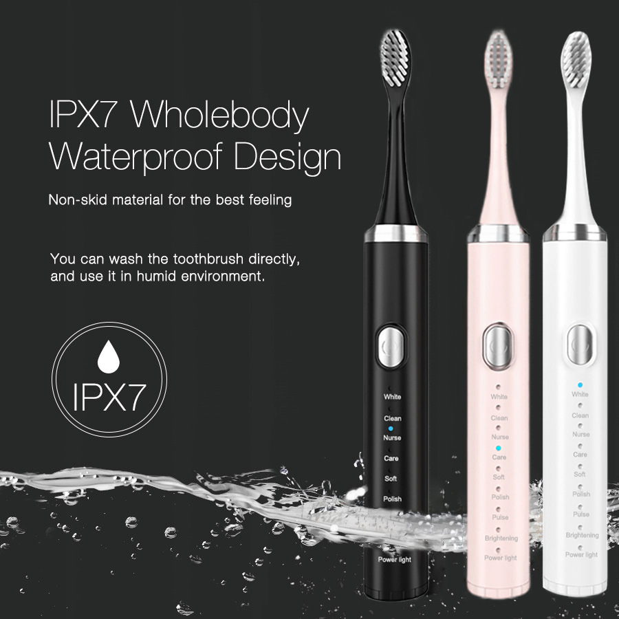 Electric Toothbrush Sonic - Zestaw szczoteczek elektrycznych, soniczna szczoteczka do