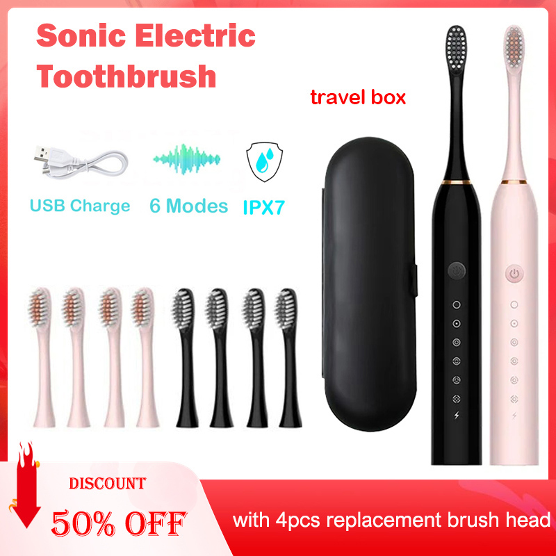 Electric Toothbrush Sonic - Elektryczna soniczna szczoteczka do zębów IPX7