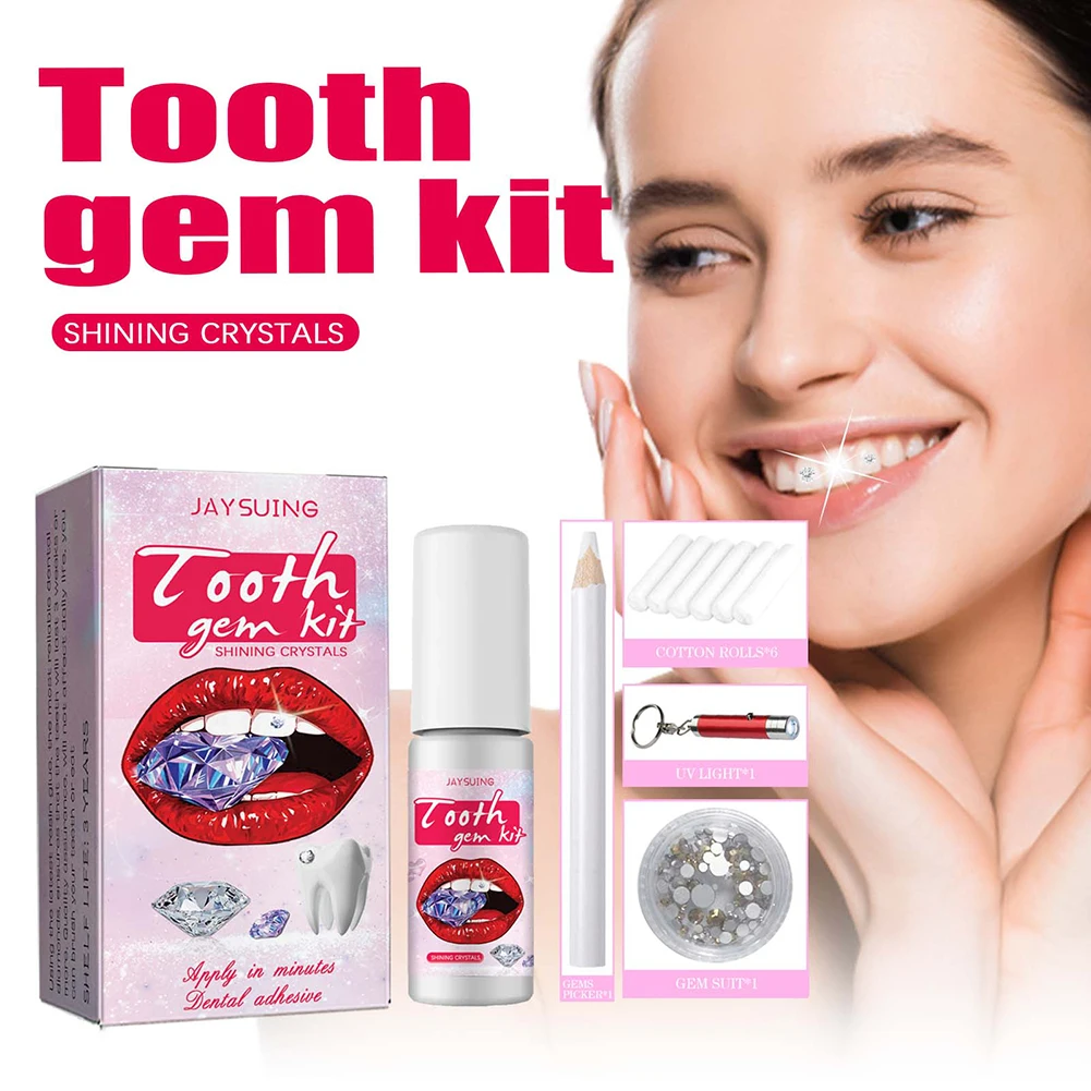 Teeth Whitening Session - DIY zestaw klejnotów do zębów z