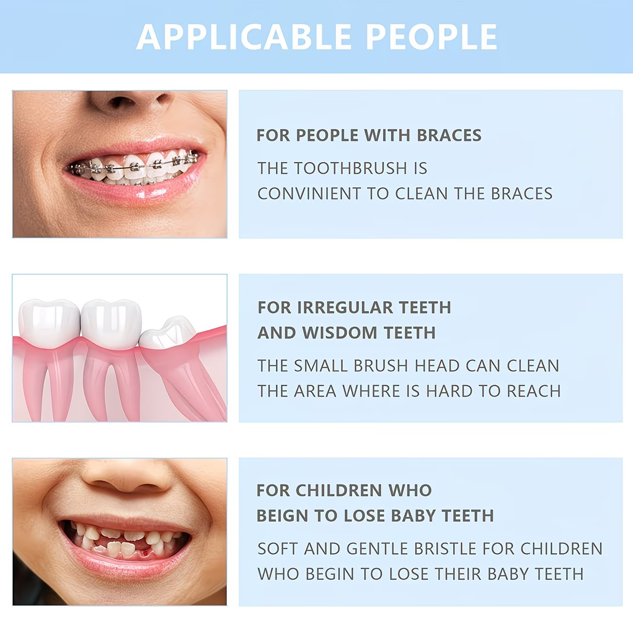 Szczoteczka ortodontyczna 1/3  – Teeth Whitening With Braces recenzja i cena