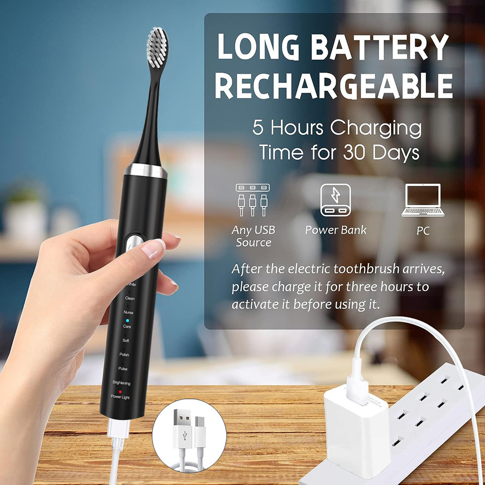 Zestaw szczoteczek elektryczny – Electric Toothbrush Sonic recenzja i cena